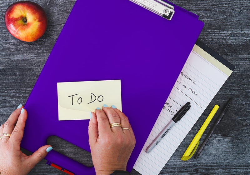 Dexas Clipcase Storage Clipboard with Handle, Purple - Image 5